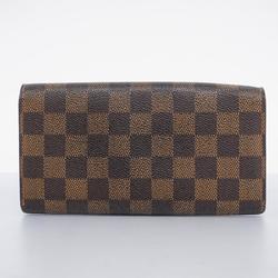 ルイ・ヴィトン(Louis Vuitton) ルイ・ヴィトン 長財布 ダミエ ポルトフォイユサラ N61734 エベヌレディース