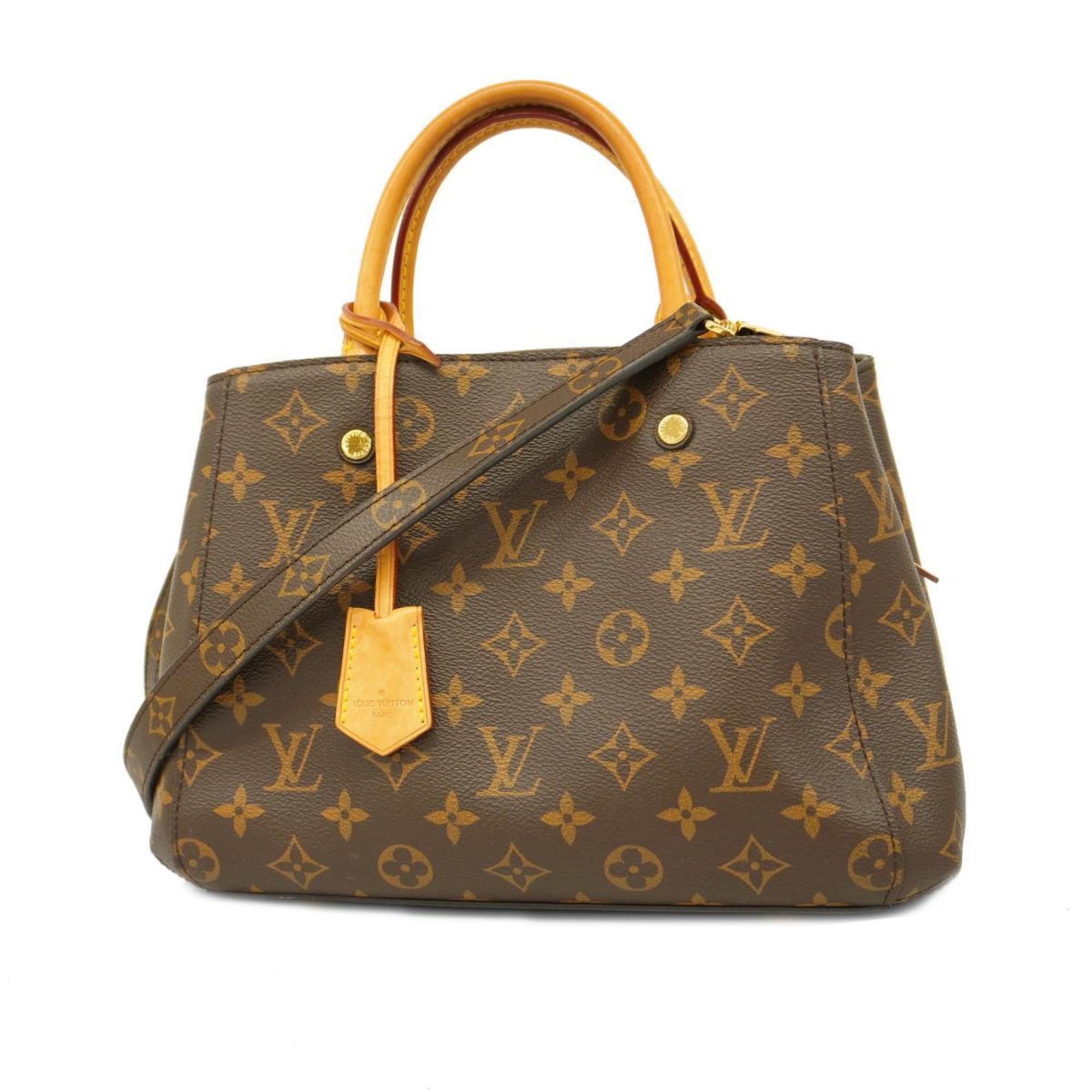 ルイ・ヴィトン(Louis Vuitton) ルイ・ヴィトン ハンドバッグ モノグラム モンテーニュBB M41055 ブラウンレディース