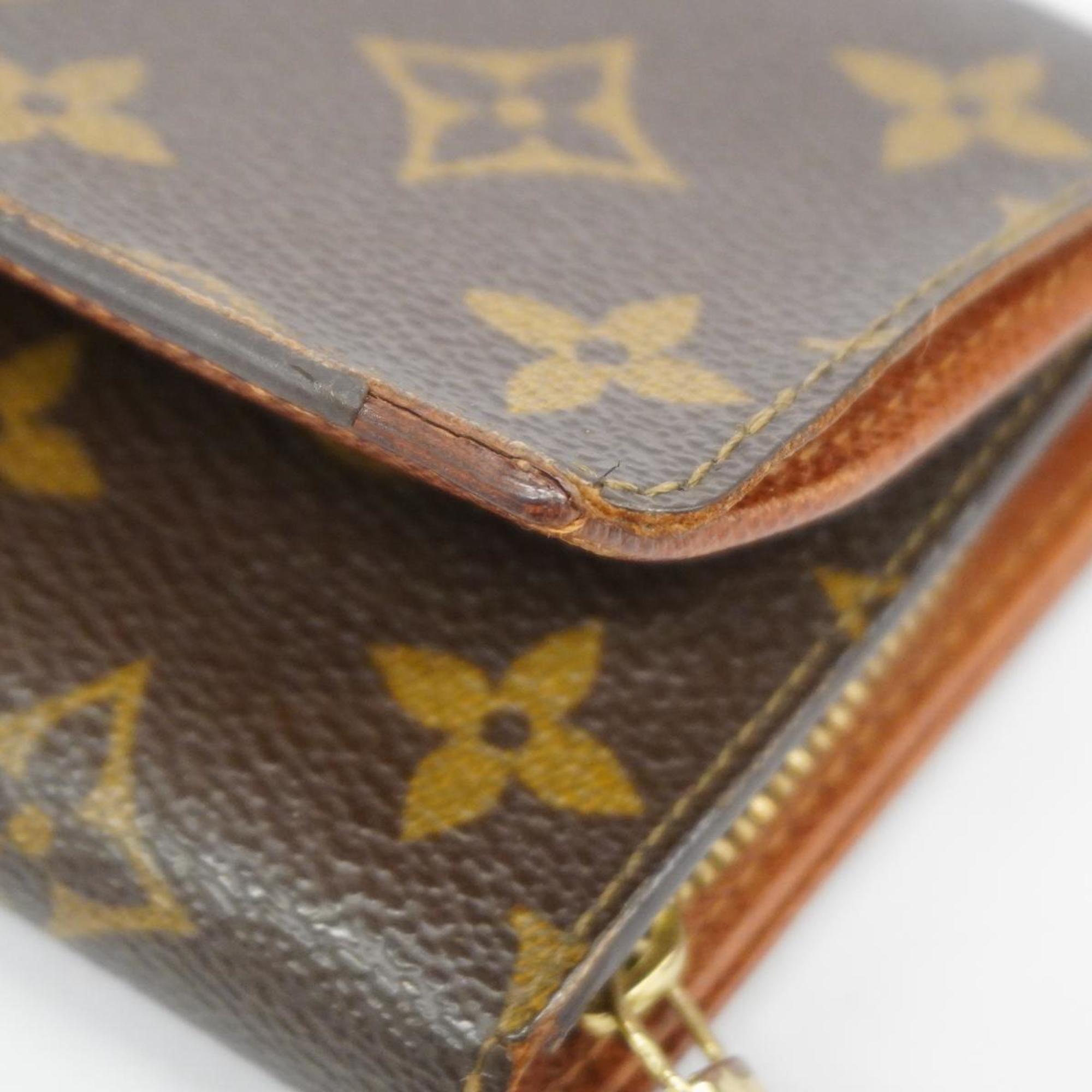 ルイ・ヴィトン(Louis Vuitton) ルイ・ヴィトン 財布 モノグラム ポルトモネビエトレゾール M61730 ブラウンメンズ レディース