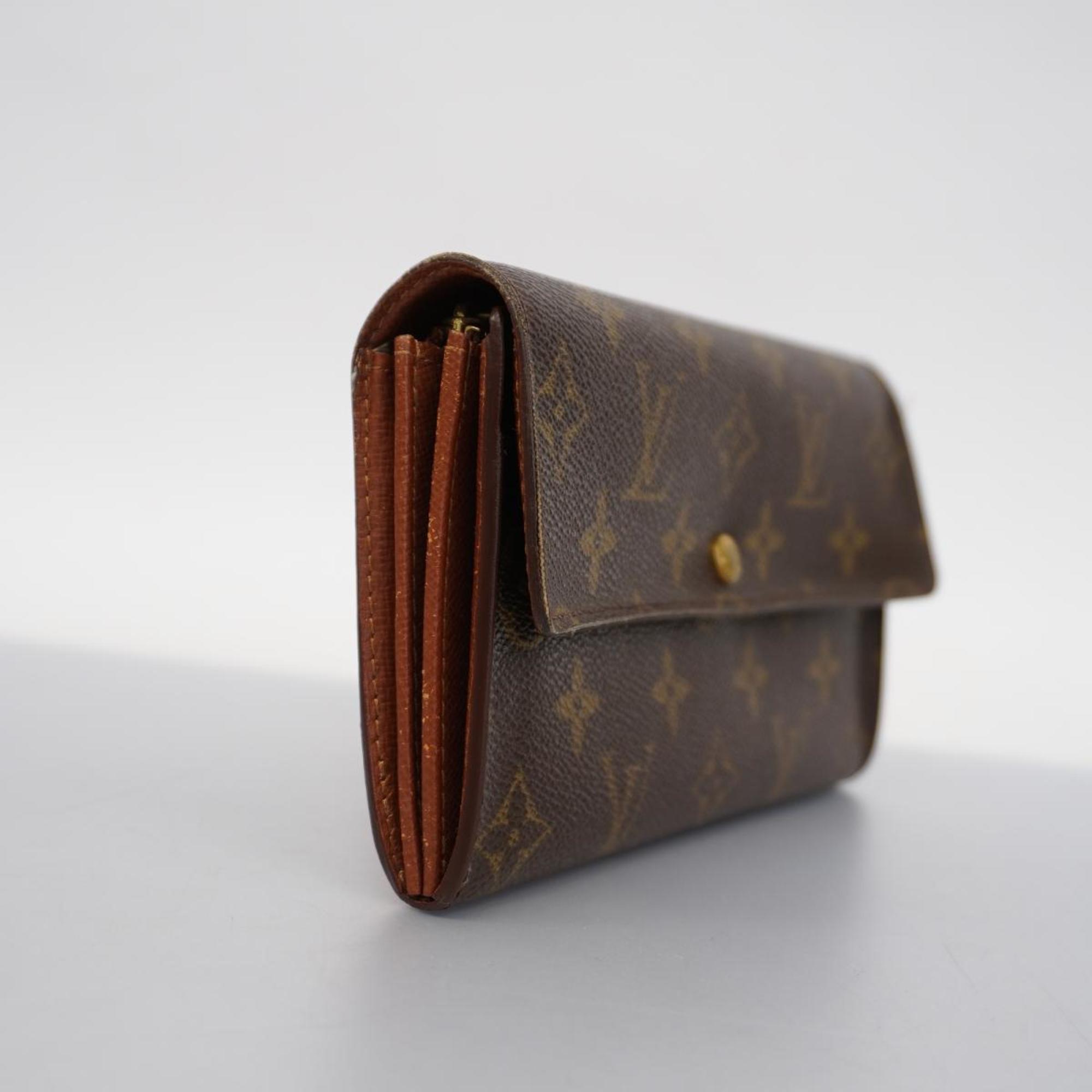 ルイ・ヴィトン(Louis Vuitton) ルイ・ヴィトン 長財布 モノグラム ポシェットポルトモネクレディ M61725 ブラウンメンズ レディース