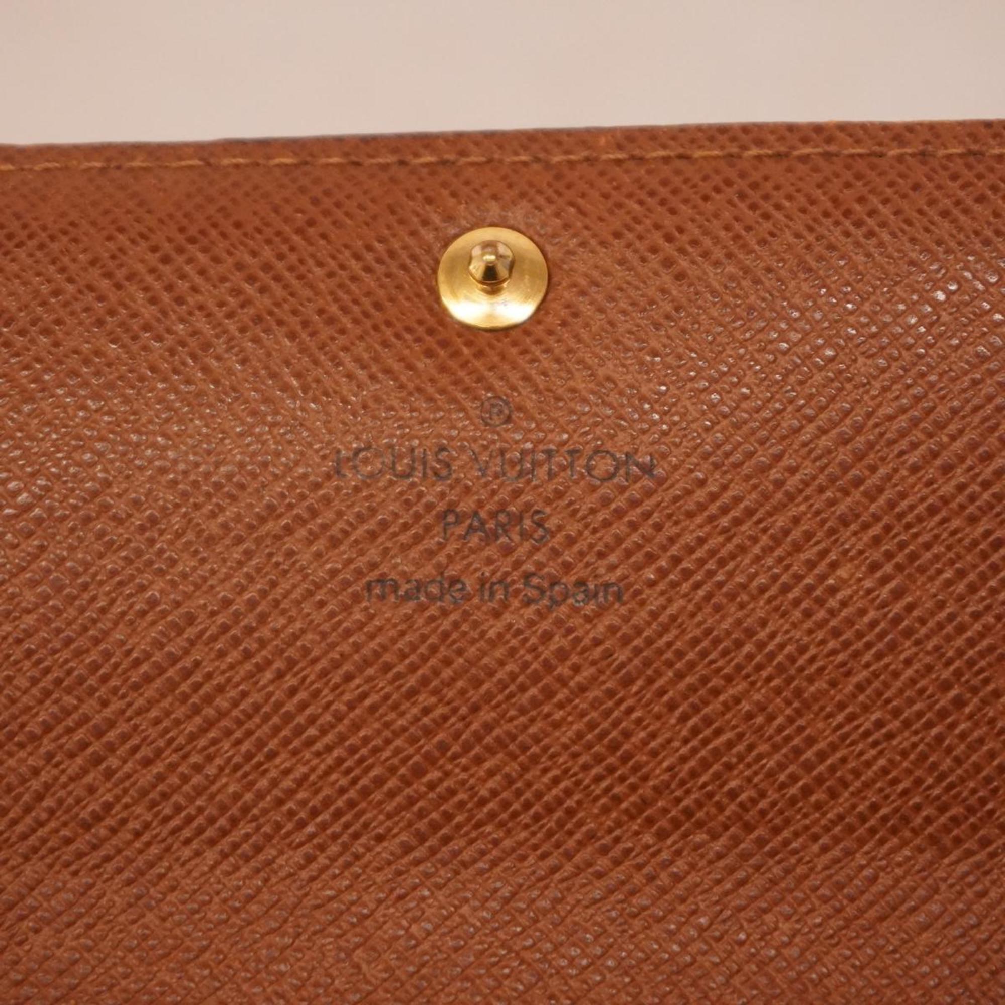 ルイ・ヴィトン(Louis Vuitton) ルイ・ヴィトン 長財布 モノグラム ポシェットポルトモネクレディ M61726 ブラウンレディース