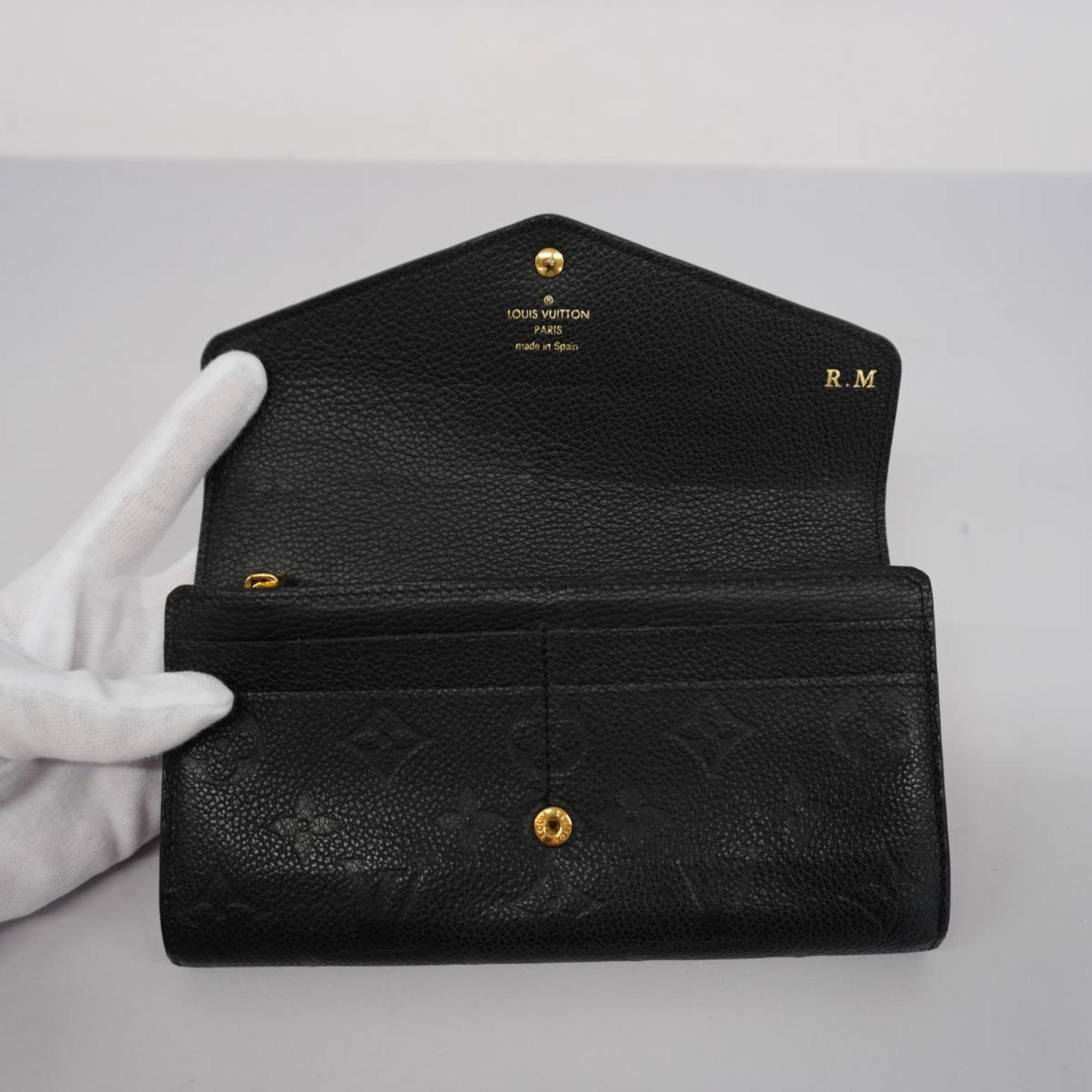 ルイ・ヴィトン(Louis Vuitton) ルイ・ヴィトン 長財布 モノグラム・アンプラント ポルトフォイユサラ M61182 ノワールレディース