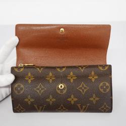 ルイ・ヴィトン(Louis Vuitton) ルイ・ヴィトン 長財布 モノグラム ポシェットポルトモネクレディ M61725 ブラウンレディース