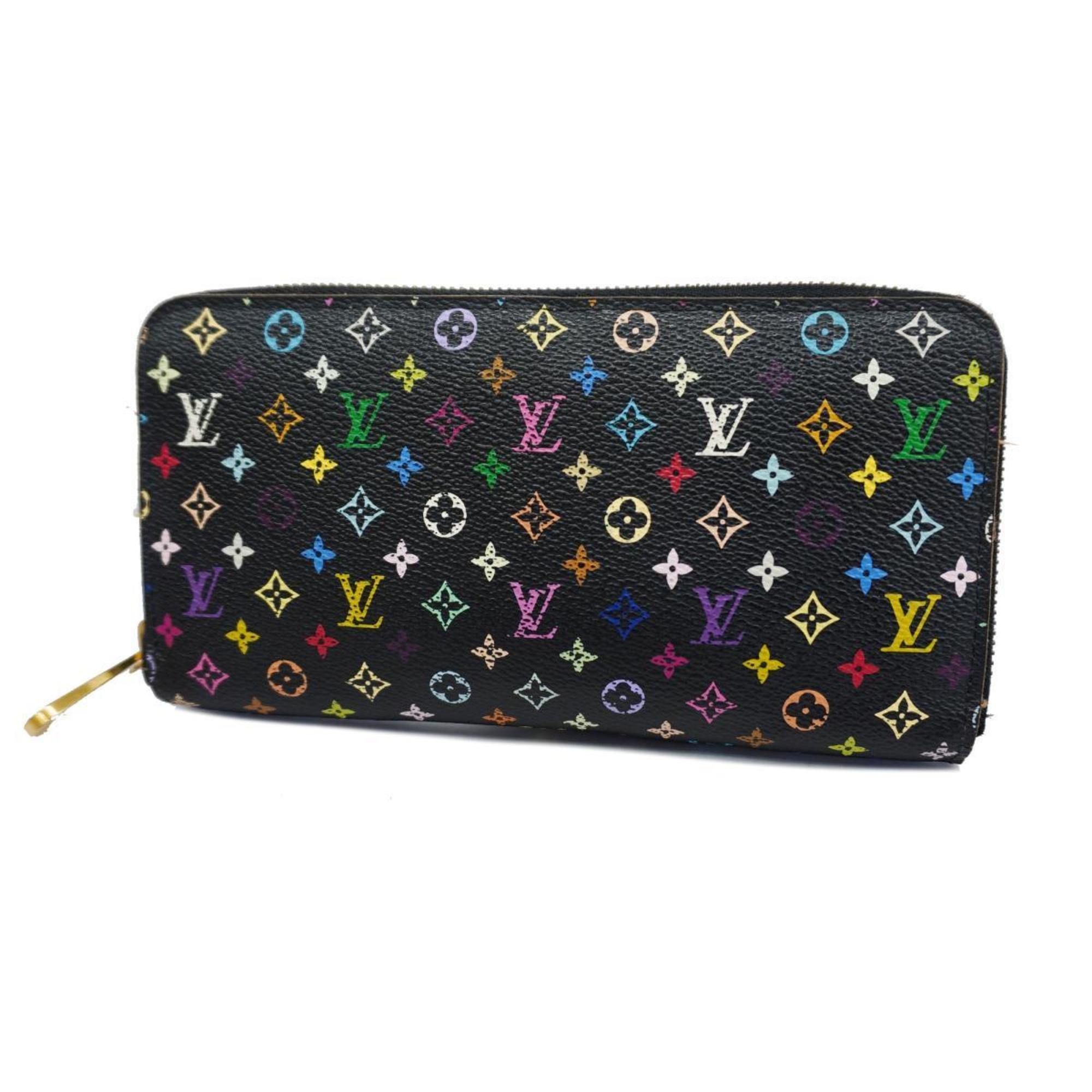 ルイ・ヴィトン(Louis Vuitton) ルイ・ヴィトン 長財布 モノグラム・マルチカラー ジッピーウォレット M60275 ノワール ヴィオレメンズ レディース