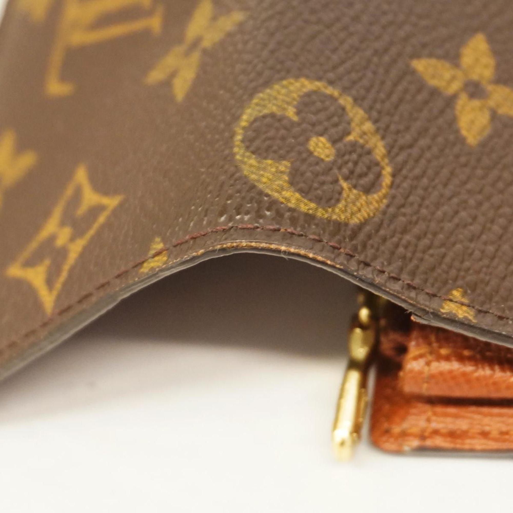 ルイ・ヴィトン(Louis Vuitton) ルイ・ヴィトン 長財布 モノグラム ポシェットポルトモネクレディ M61725 ブラウンメンズ レディース