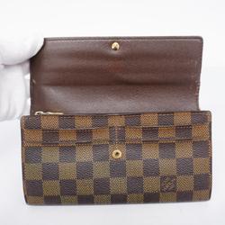 ルイ・ヴィトン(Louis Vuitton) ルイ・ヴィトン 長財布 ダミエ ポルトフォイユサラ N61734 エベヌレディース