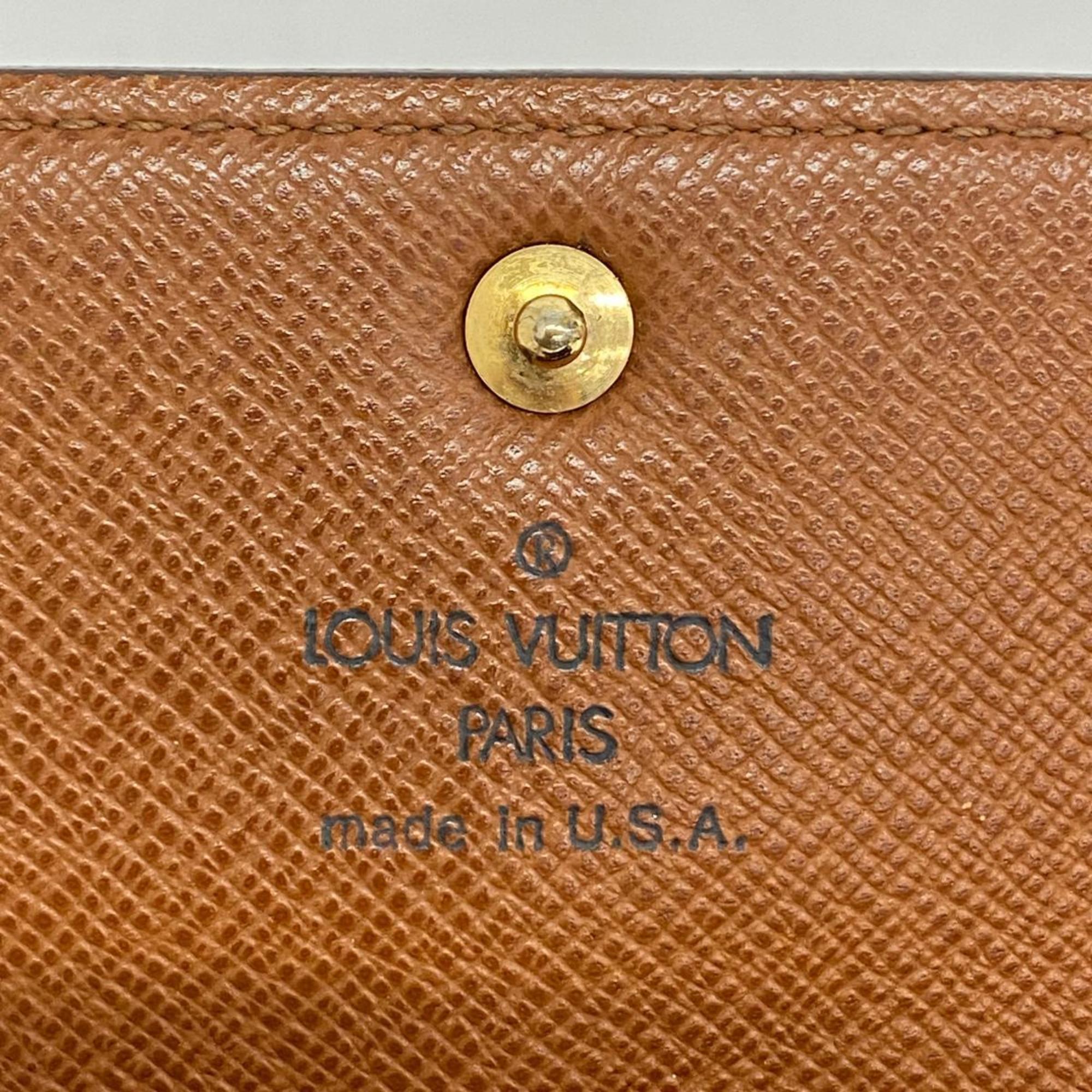 ルイ・ヴィトン(Louis Vuitton) ルイ・ヴィトン 長財布 モノグラム ポルトモネクレディ M61725 ブラウンメンズ レディース