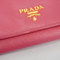 プラダ(Prada) プラダ 長財布 サフィアーノ レザー ピンク   レディース