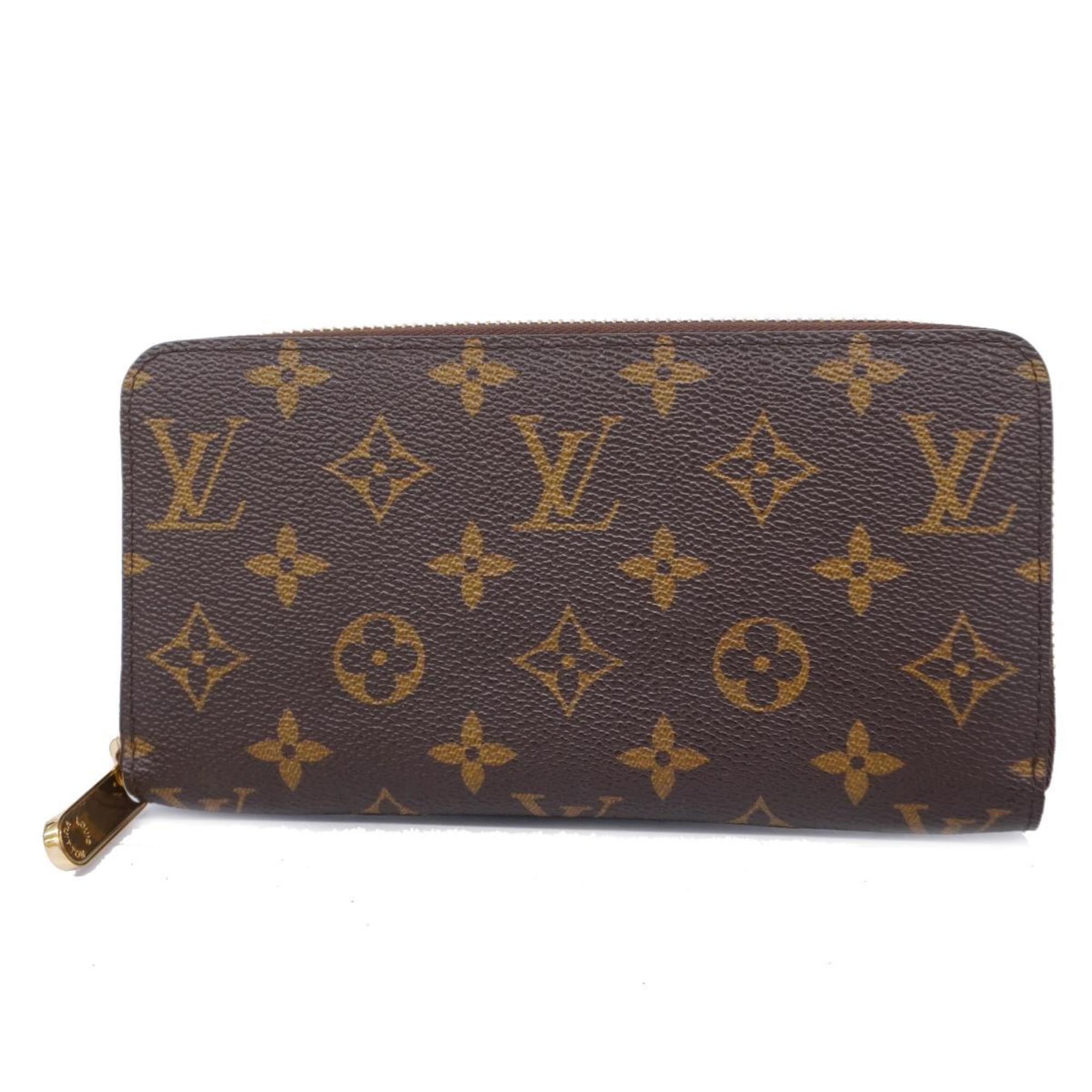 ルイ・ヴィトン(Louis Vuitton) ルイ・ヴィトン 長財布 モノグラム ジッピーウォレット M60017 ブラウンメンズ レディース