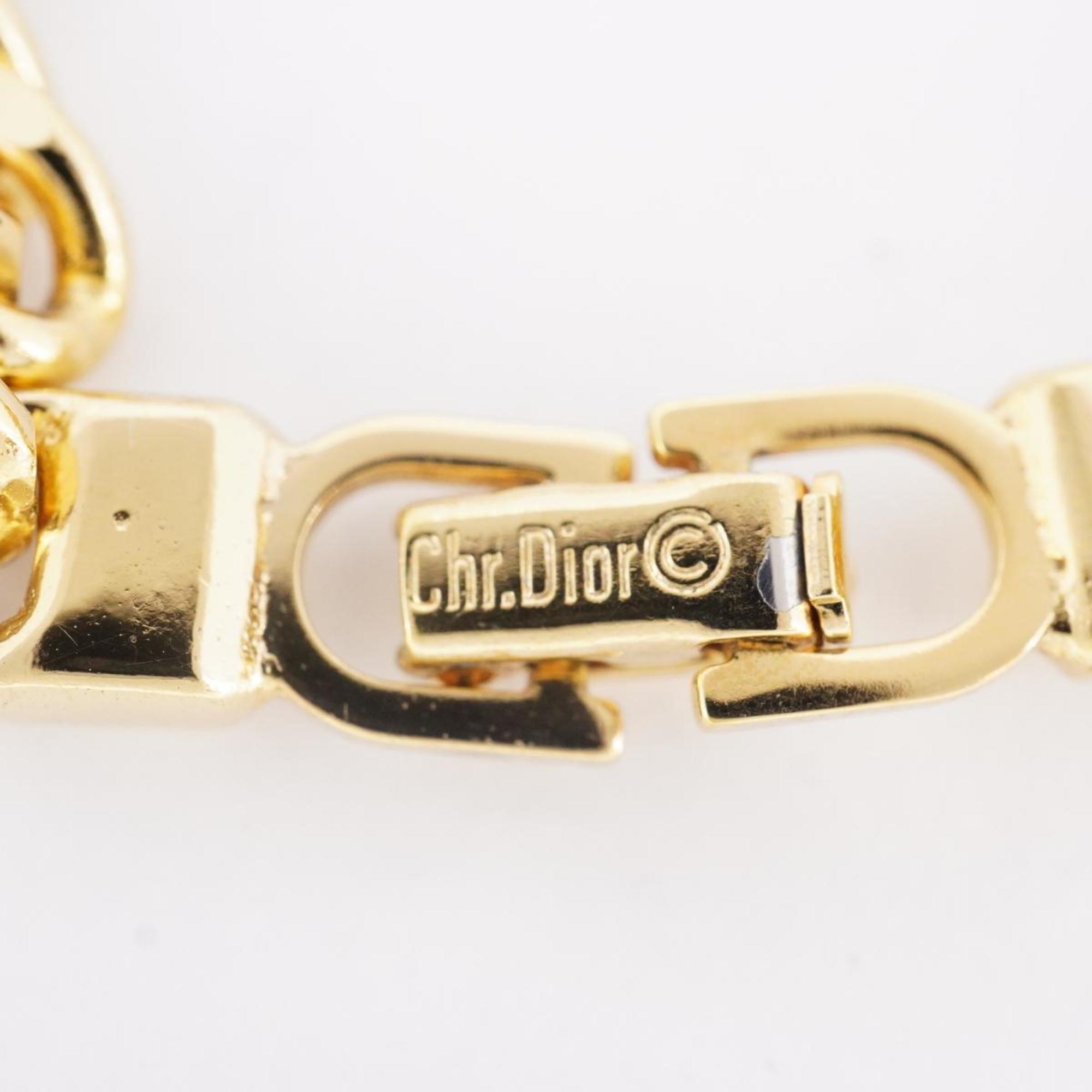 クリスチャン・ディオール(Christian Dior) クリスチャンディオール ブレスレット CD プレート GPメッキ ゴールド  レディース