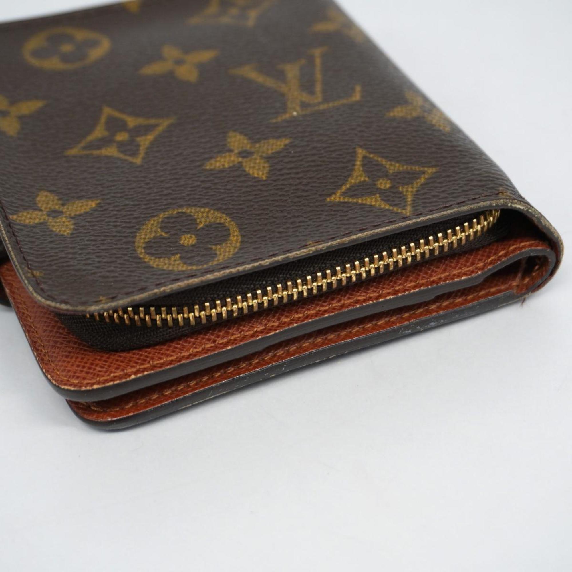 ルイ・ヴィトン(Louis Vuitton) ルイ・ヴィトン 財布 モノグラム コンパクトジップ M61667 ブラウンレディース