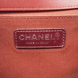 シャネル(Chanel) シャネル ショルダーバッグ ボーイシャネル チェーンショルダー スウェード ボルドー  レディース