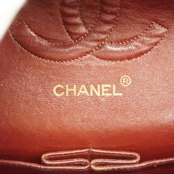シャネル(Chanel) シャネル ショルダーバッグ マトラッセ Wフラップ Wチェーン ラムスキン ブラック   レディース
