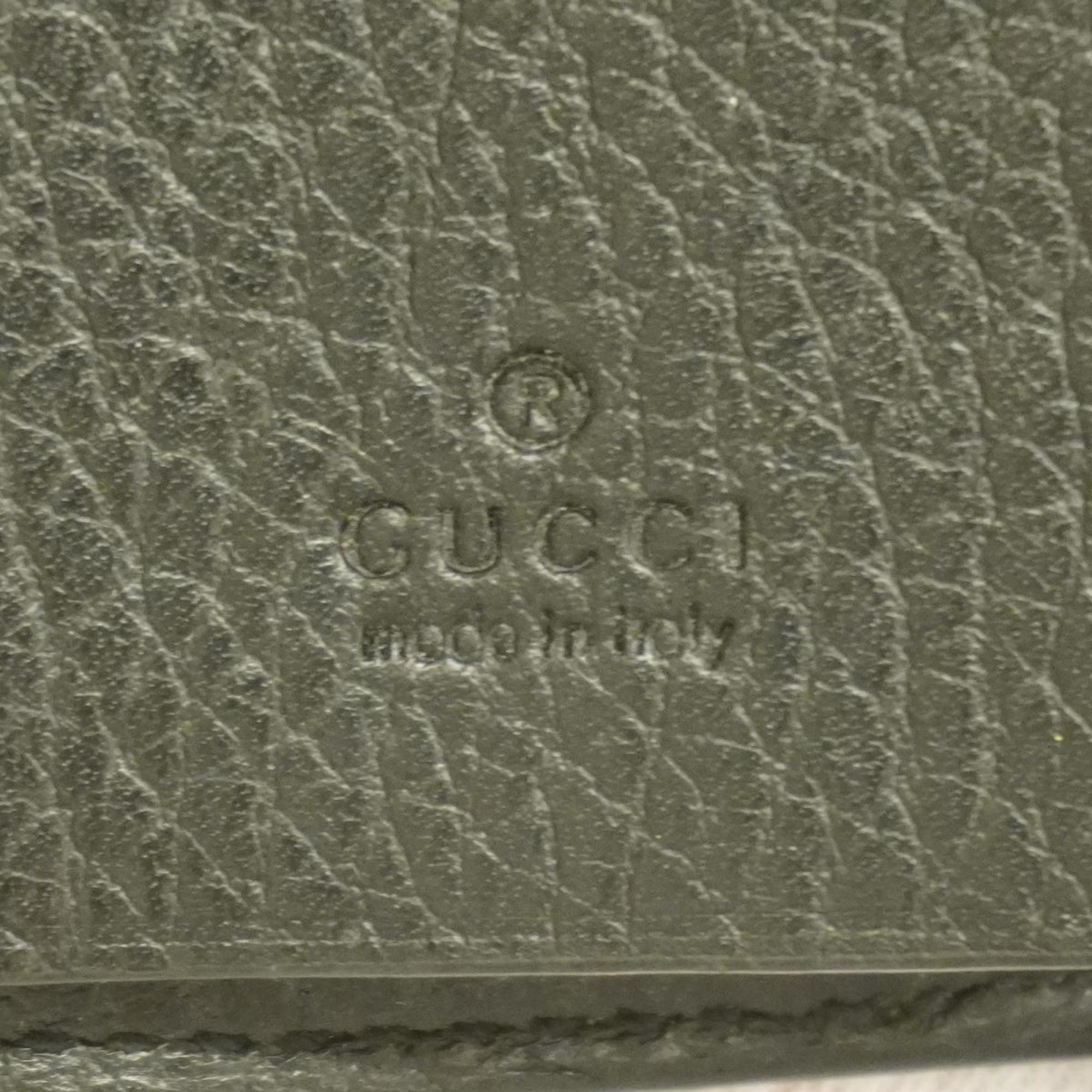 グッチ(Gucci) グッチ キーケース GGマーモント GGスプリーム 456118  レザー ブラウン ブラック   メンズ レディース