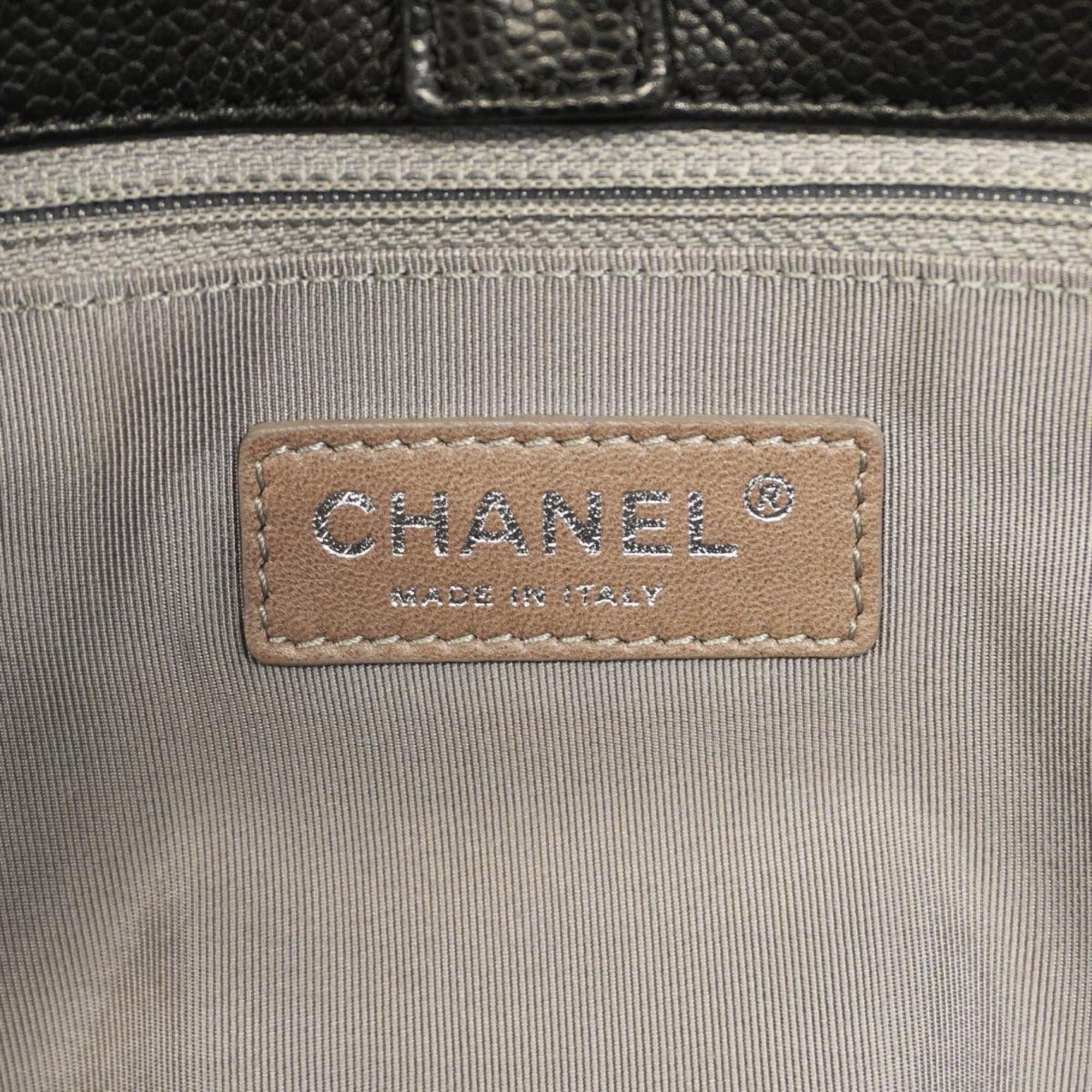 シャネル(Chanel) シャネル ハンドバッグ マトラッセ キャビアスキン ブラック  メンズ レディース