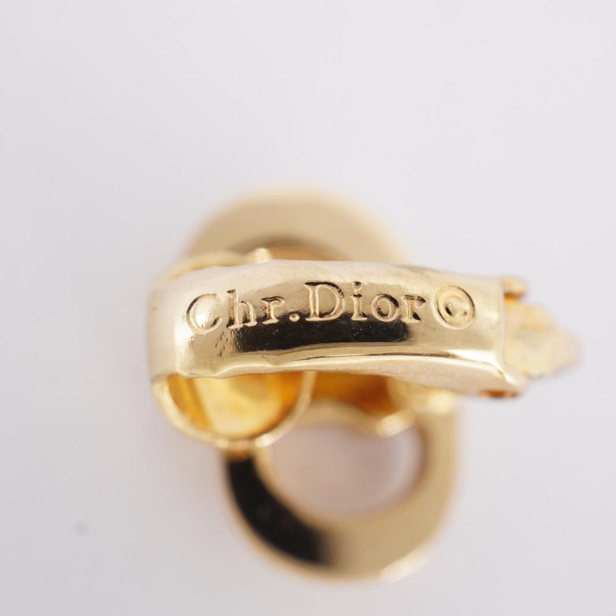 クリスチャン・ディオール(Christian Dior) クリスチャンディオール イヤリング CD GPメッキ ゴールド  レディース