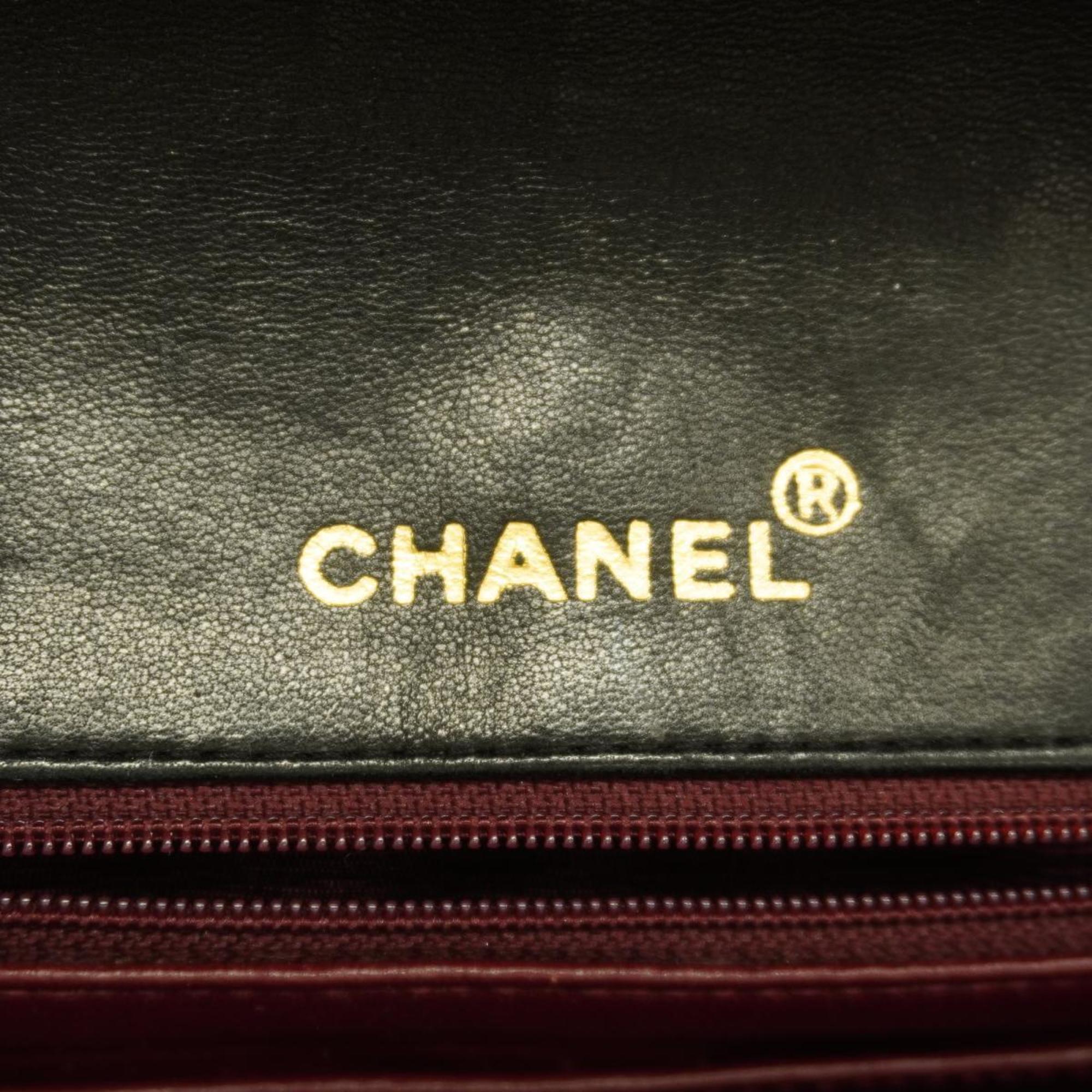 シャネル(Chanel) シャネル ショルダーバッグ ダイアナ チェーンショルダー ラムスキン ブラック   レディース