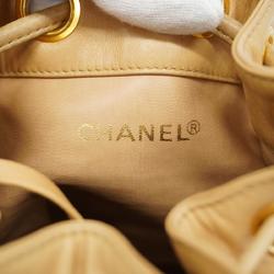 シャネル(Chanel) シャネル ショルダーバッグ トリプルココ チェーンショルダー ラムスキン ライトベージュ   レディース