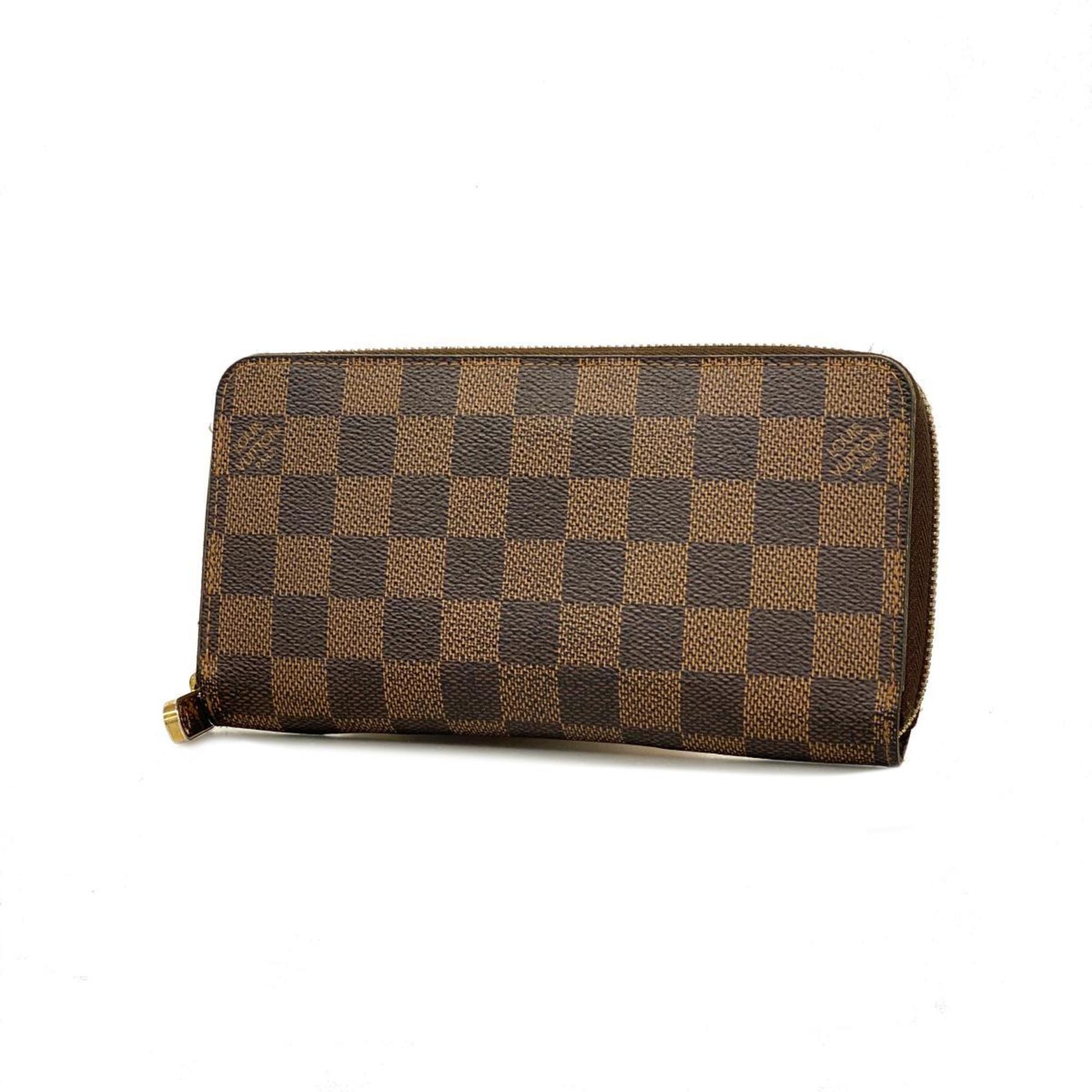 ルイ・ヴィトン(Louis Vuitton) ルイ・ヴィトン 長財布 ダミエ ジッピーウォレット N60015 エベヌメンズ レディース