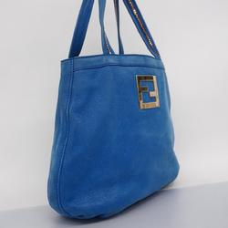 フェンディ(Fendi) フェンディ トートバッグ レザー ブルー シャンパン  レディース