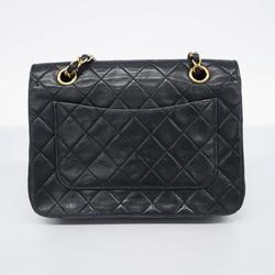 シャネル(Chanel) シャネル ショルダーバッグ マトラッセ チェーンショルダー ラムスキン ブラック   レディース