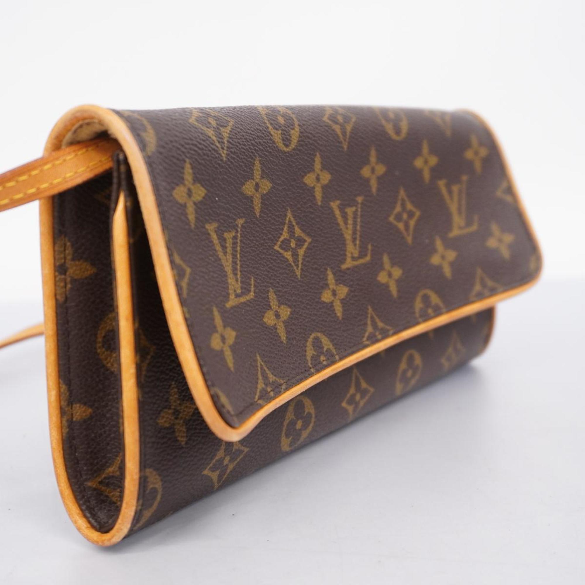 ルイ・ヴィトン(Louis Vuitton) ルイ・ヴィトン ショルダーバッグ モノグラム ポシェットツインGM M51852 ブラウンレディース