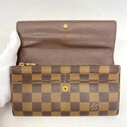 ルイ・ヴィトン(Louis Vuitton) ルイ・ヴィトン 長財布 ダミエ ポルトフォイユサラ N61734 エベヌレディース