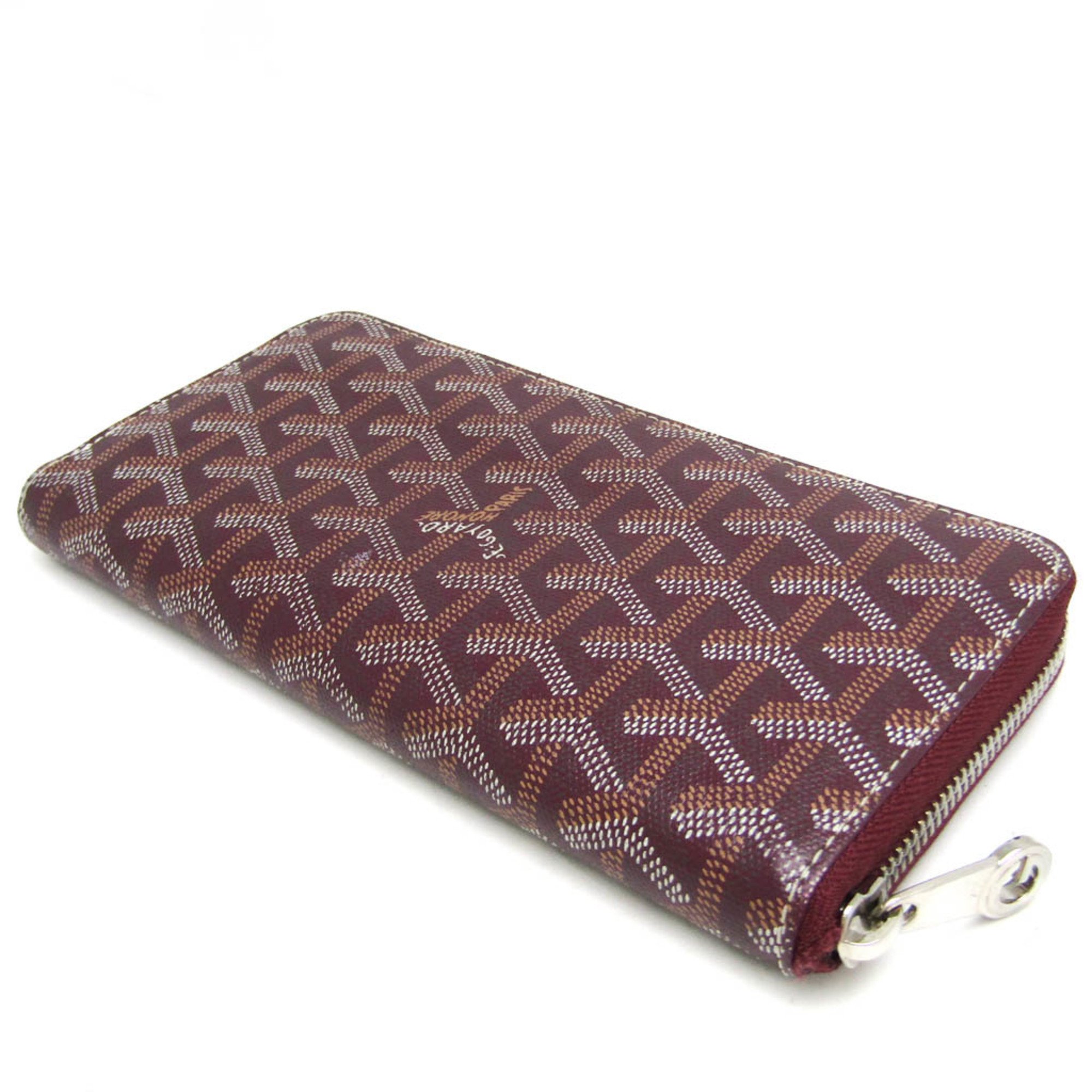 ゴヤール(Goyard) MATIGNON APM ZIP GM メンズ,レディース レザー,コーティングキャンバス 長財布（二つ折り） ボルドー