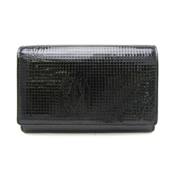 カルティエ(Cartier) ハッピーバースデー メンズ,レディース  パテントレザー 中財布（二つ折り） ブラック