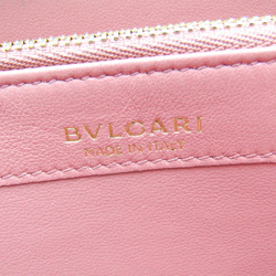 ブルガリ(Bvlgari) ブルガリブルガリ L字ファスナー レディース レザー 長財布（二つ折り） ベージュ,ピンク