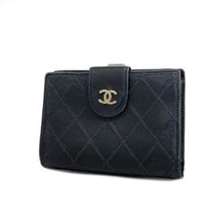 シャネル(Chanel) シャネル 財布 ビコローレ ラムスキン ブラック   レディース