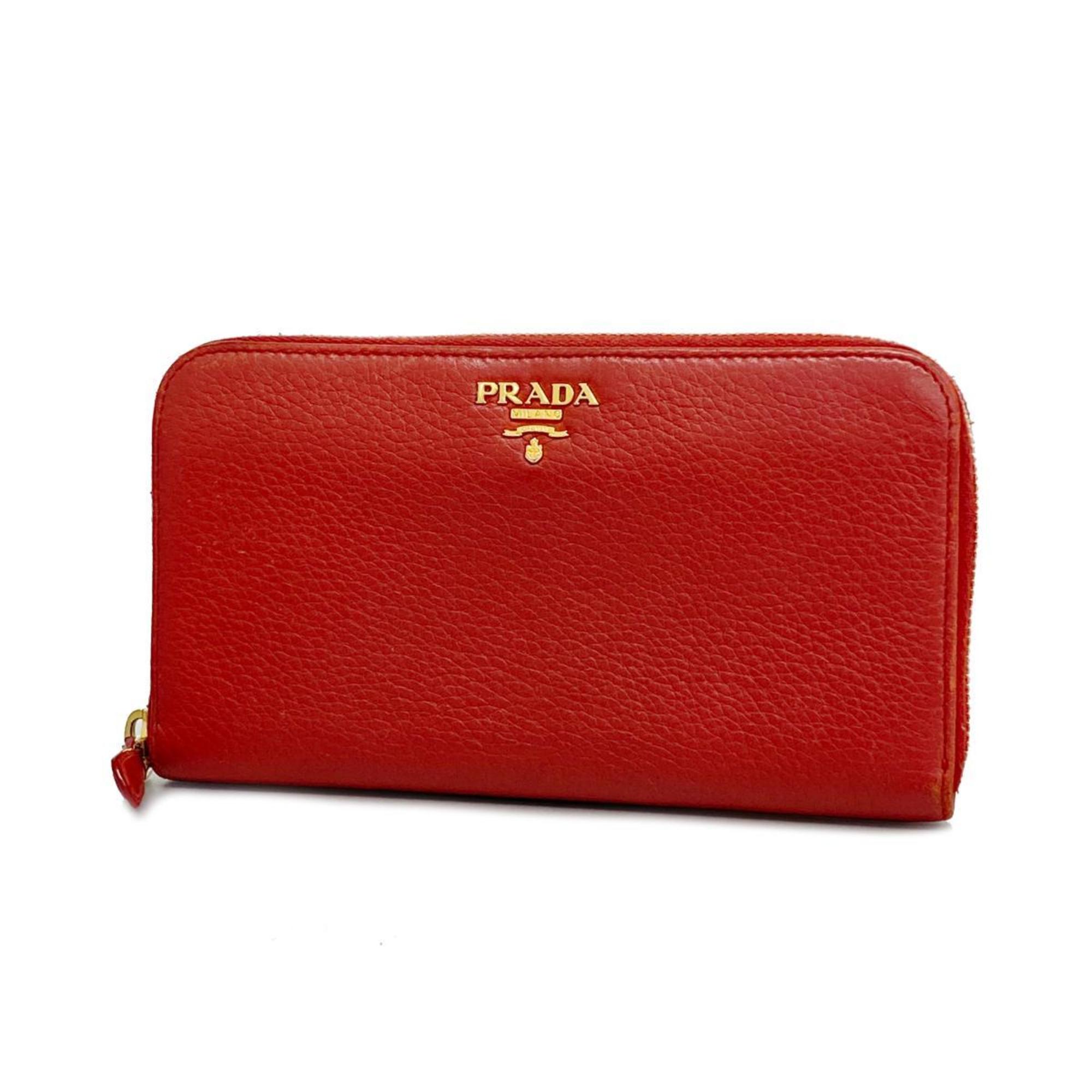 プラダ(Prada) プラダ 長財布 レザー レッド レディース | eLADY Globazone