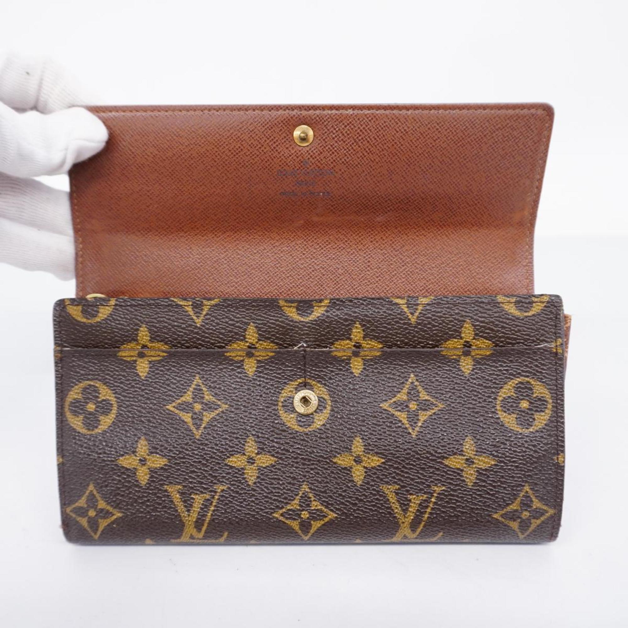 ルイ・ヴィトン(Louis Vuitton) ルイ・ヴィトン 長財布 モノグラム ポルトモネクレディ M61726 ブラウンレディース | eLADY  Globazone