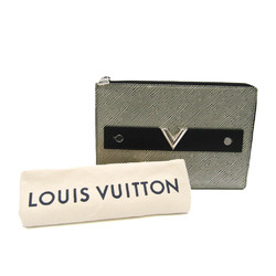 ルイ・ヴィトン(Louis Vuitton) エピ ポシェット プラット エピ・プラティーヌ M62092 レディース クラッチバッグ メタリックシルバー,ノワール