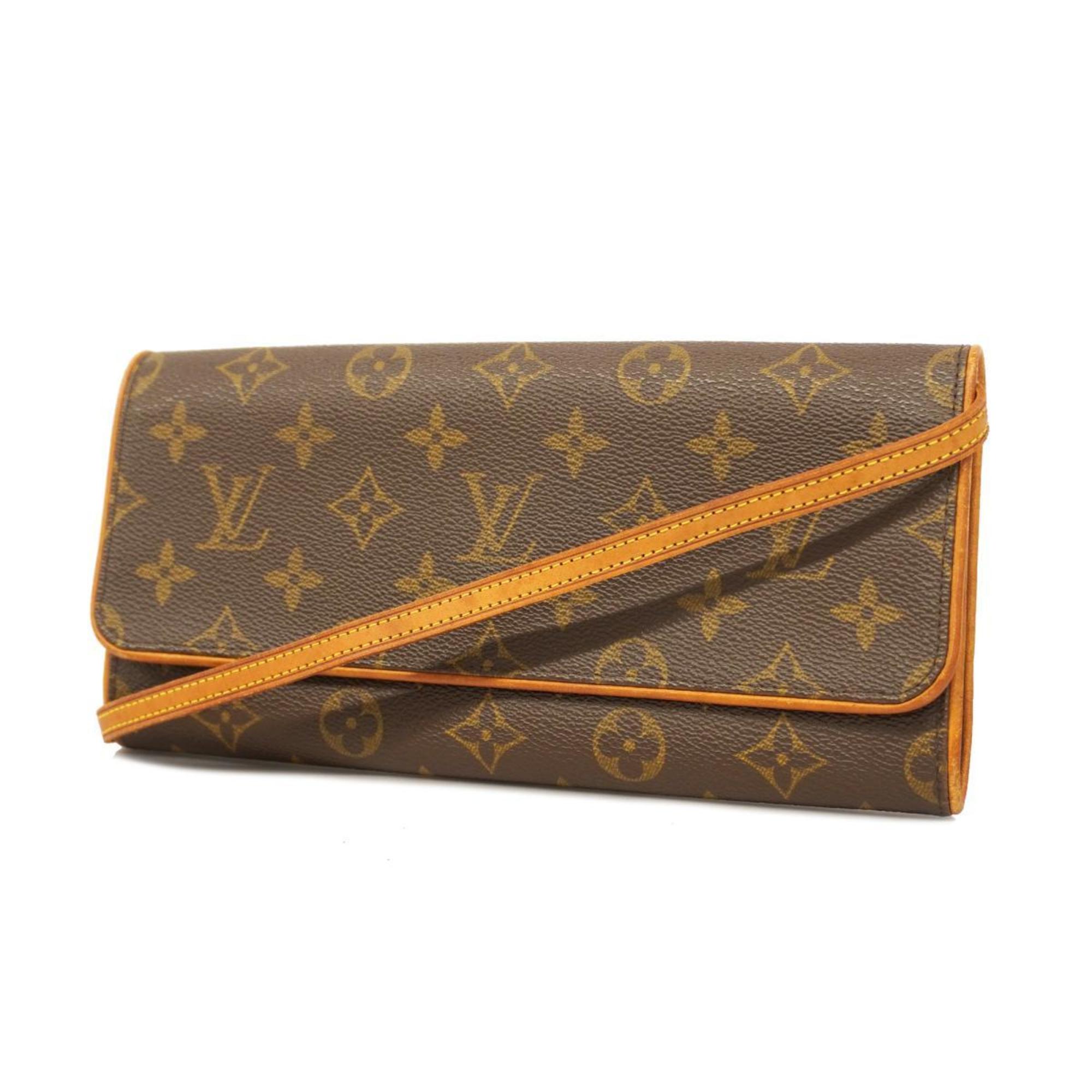 ルイ・ヴィトン(Louis Vuitton) ルイ・ヴィトン ショルダーバッグ モノグラム ポシェットツインGM M51852 ブラウンレディース |  eLADY Globazone