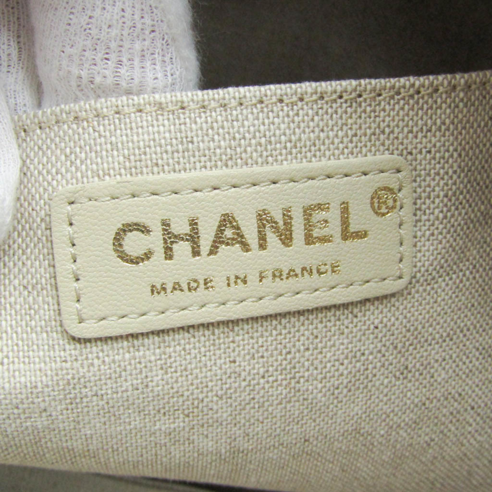 シャネル(Chanel) 花柄 レディース キャンバス,レザー ハンドバッグ,トートバッグ マルチカラー,ピンクベージュ