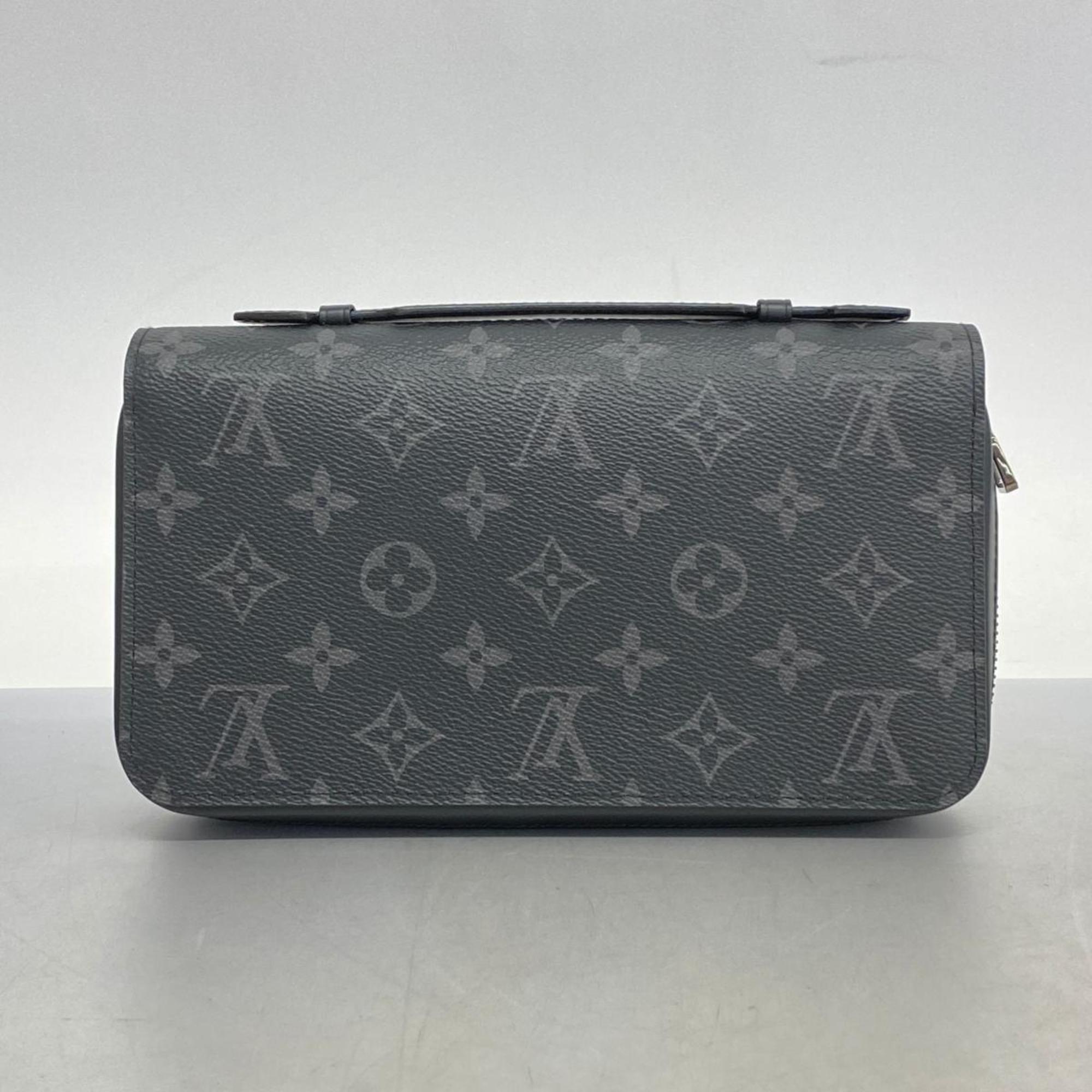 ルイ・ヴィトン(Louis Vuitton) ルイ・ヴィトン 長財布 モノグラム・エクリプス ジッピーXL M61698 ブラック グレーレディース  | eLADY Globazone