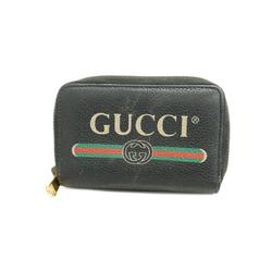 グッチ(Gucci) グッチ 財布・コインケース 496819 レザー ブラック   メンズ レディース