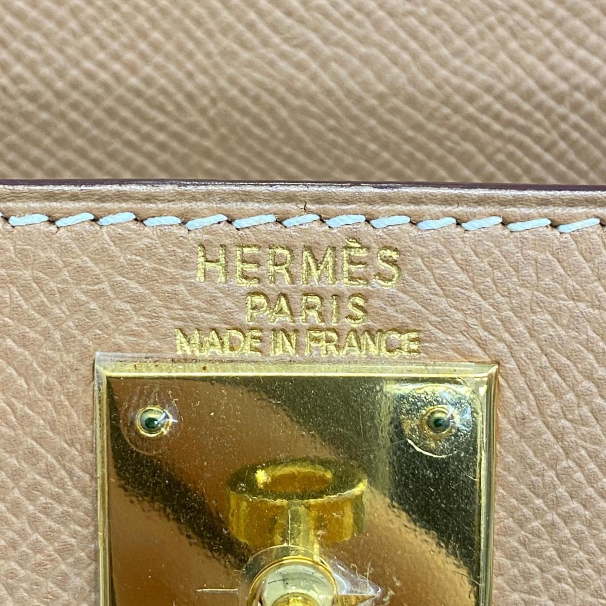 エルメス(Hermes) エルメス ハンドバッグ ケリー28 □E刻印 クシュベル ナチュラル   レディース