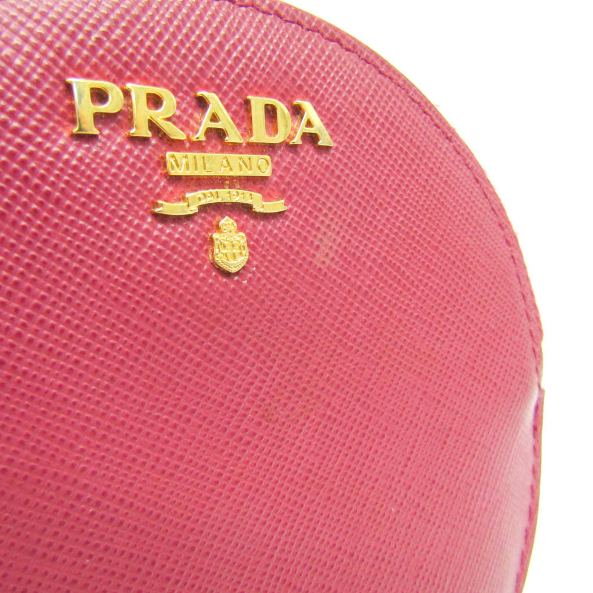 プラダ(Prada) サフィアーノ レディース レザー ポーチ ピンク