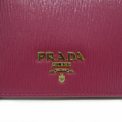 プラダ(Prada) ヴィッテロムーブ レディース レザー 財布（二つ折り） ピンク