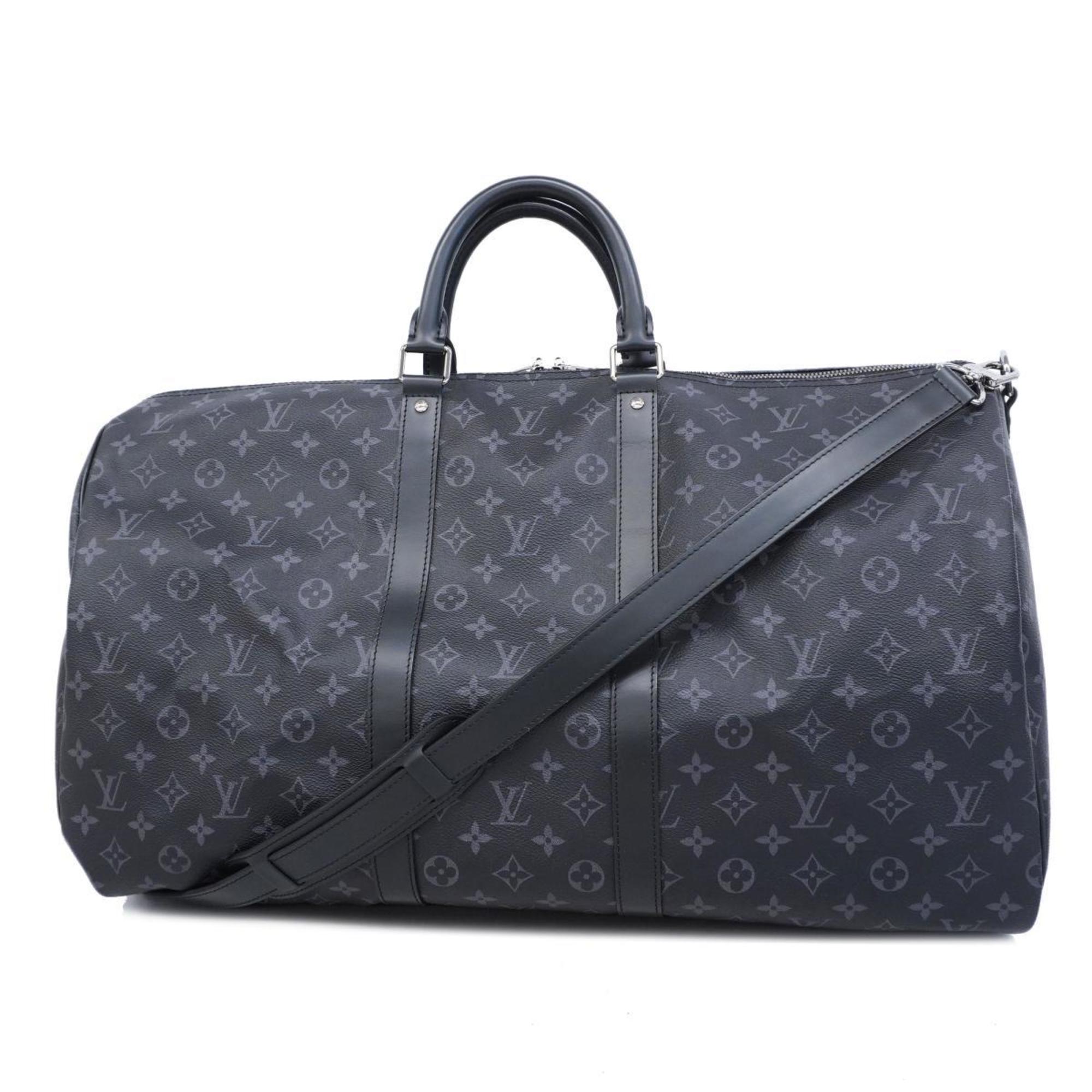 ルイ・ヴィトン(Louis Vuitton) ルイ・ヴィトン ボストンバッグ モノグラム・エクリプス キーポルバンドリエール55 M40605  ブラック | eLADY Globazone