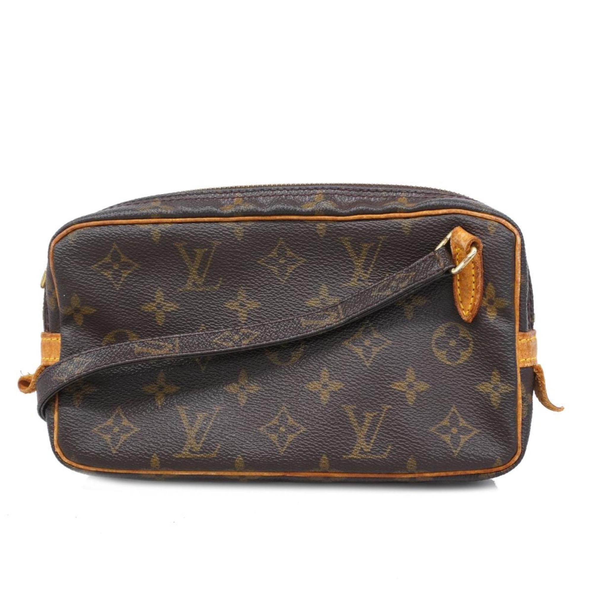 ルイ・ヴィトン(Louis Vuitton) ルイ・ヴィトン ショルダーバッグ モノグラム ポシェットマルリーバンドリエール M51828  ブラウンレディース | eLADY Globazone