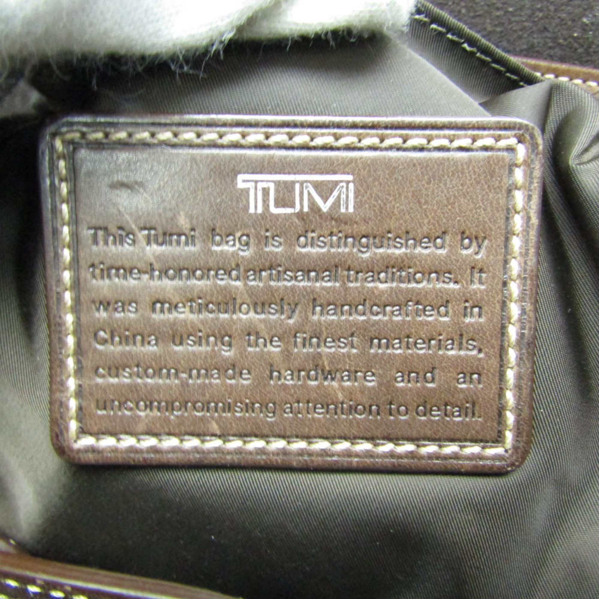 トゥミ(Tumi) レディース レザー トートバッグ ダークブラウン,ゴールド