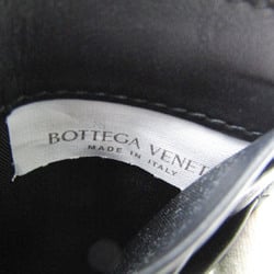 ボッテガ・ヴェネタ(Bottega Veneta) イントレチャート カードケース キーリング付き レディース,メンズ レザー 小銭入れ・コインケース ブラック