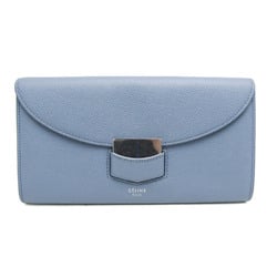 セリーヌ(Celine) トロッターラージ 107853APM レディース  カーフスキン 長財布（二つ折り） ライトブルーグレー