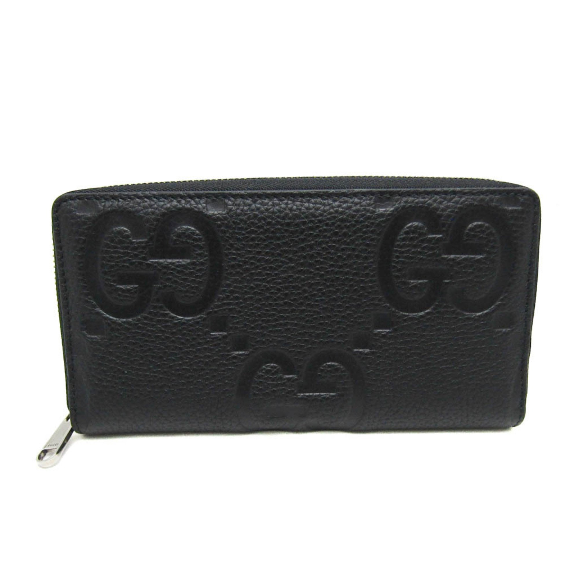 グッチ(Gucci) ジャンボGG 739484 メンズ,レディース レザー 長財布（二つ折り） ブラック | eLADY Globazone