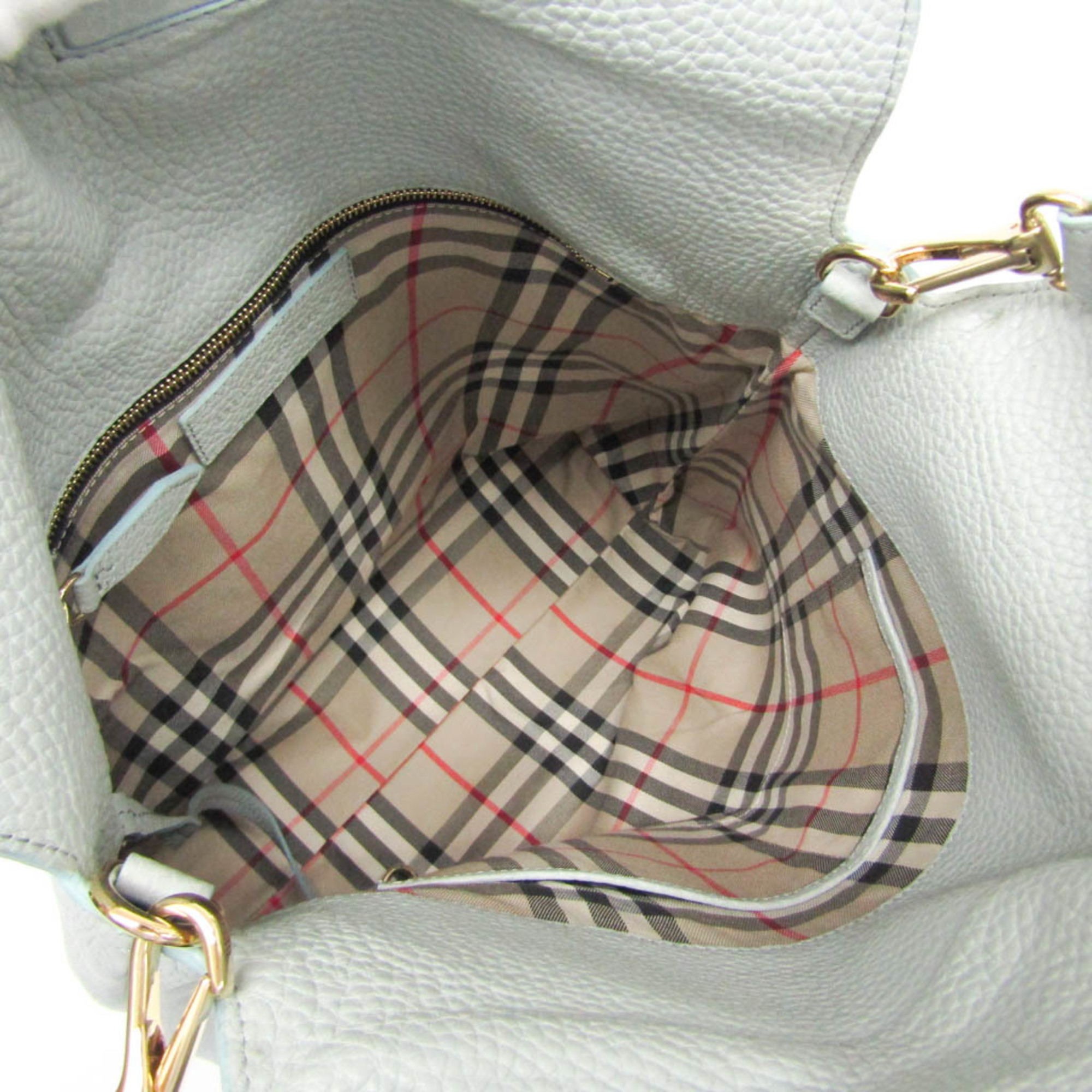 バーバリー(Burberry) 3939070 レディース レザー ショルダーバッグ ライトブルー