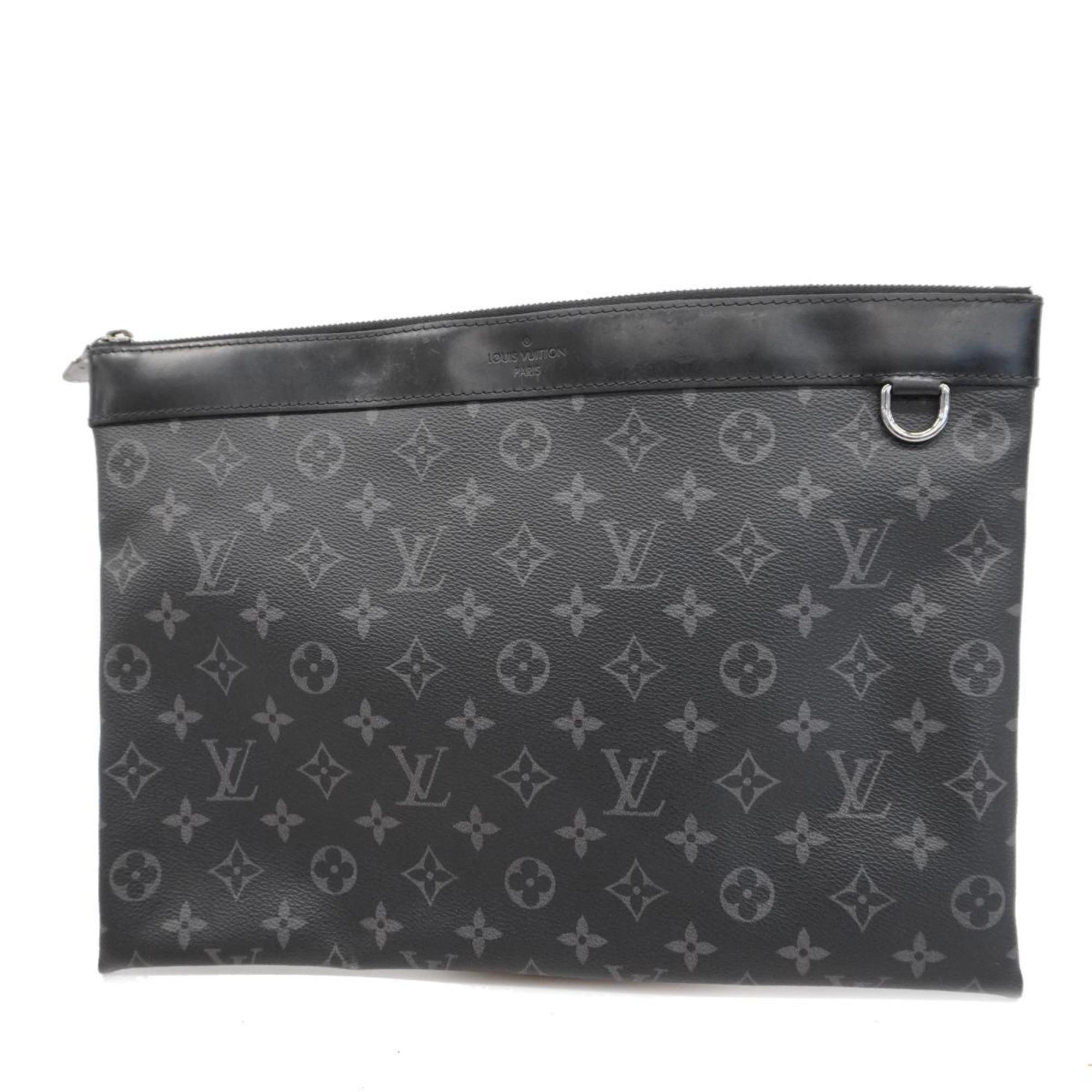 ルイ・ヴィトン(Louis Vuitton) ルイ・ヴィトン クラッチバッグ モノグラム・エクリプス ポシェットディスカバリー M62291 ブラック  グレーメンズ | eLADY Globazone