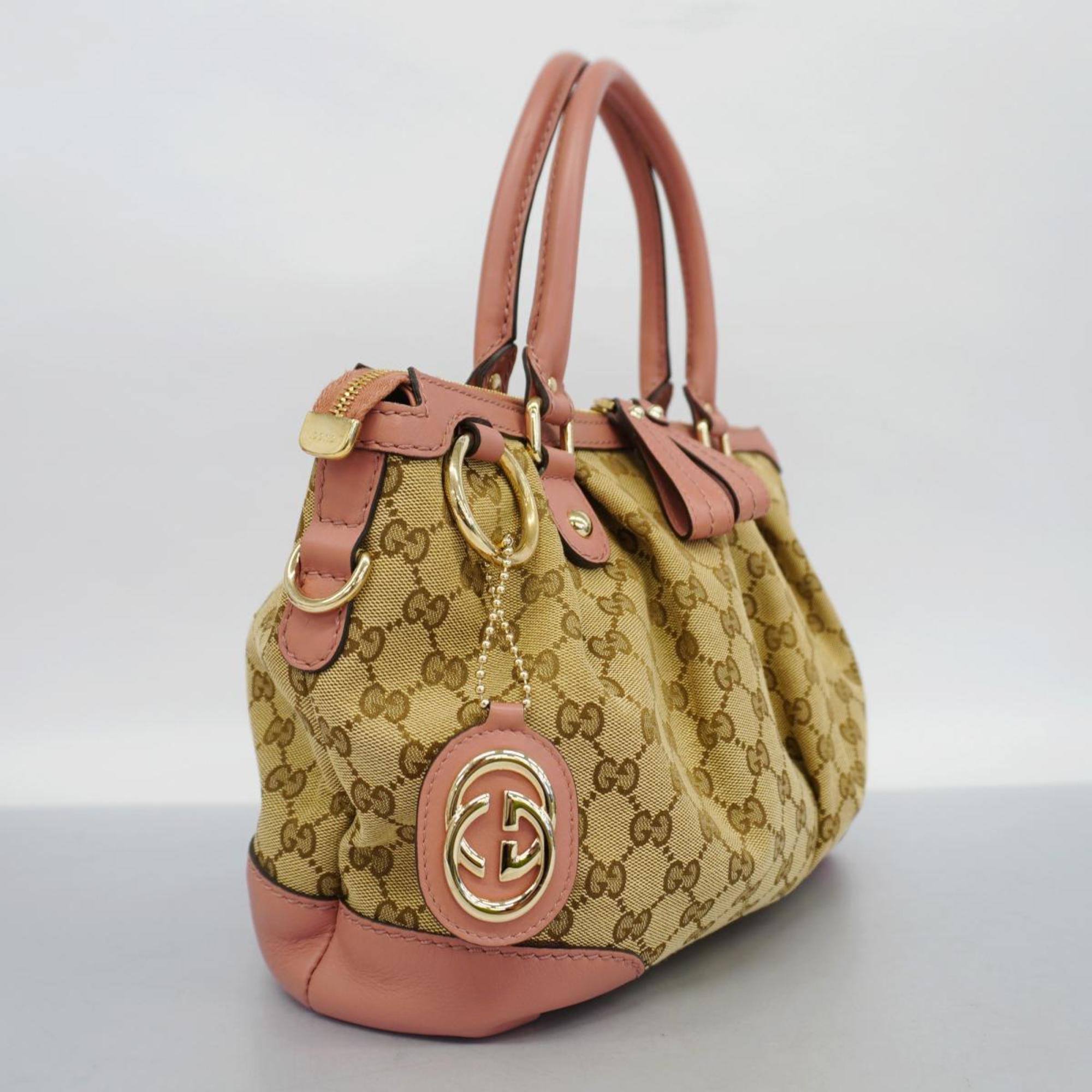 グッチ(Gucci) グッチ ハンドバッグ GGキャンバス 247902 キャンバス ピンク ブラウン シャンパン レディース | eLADY  Globazone